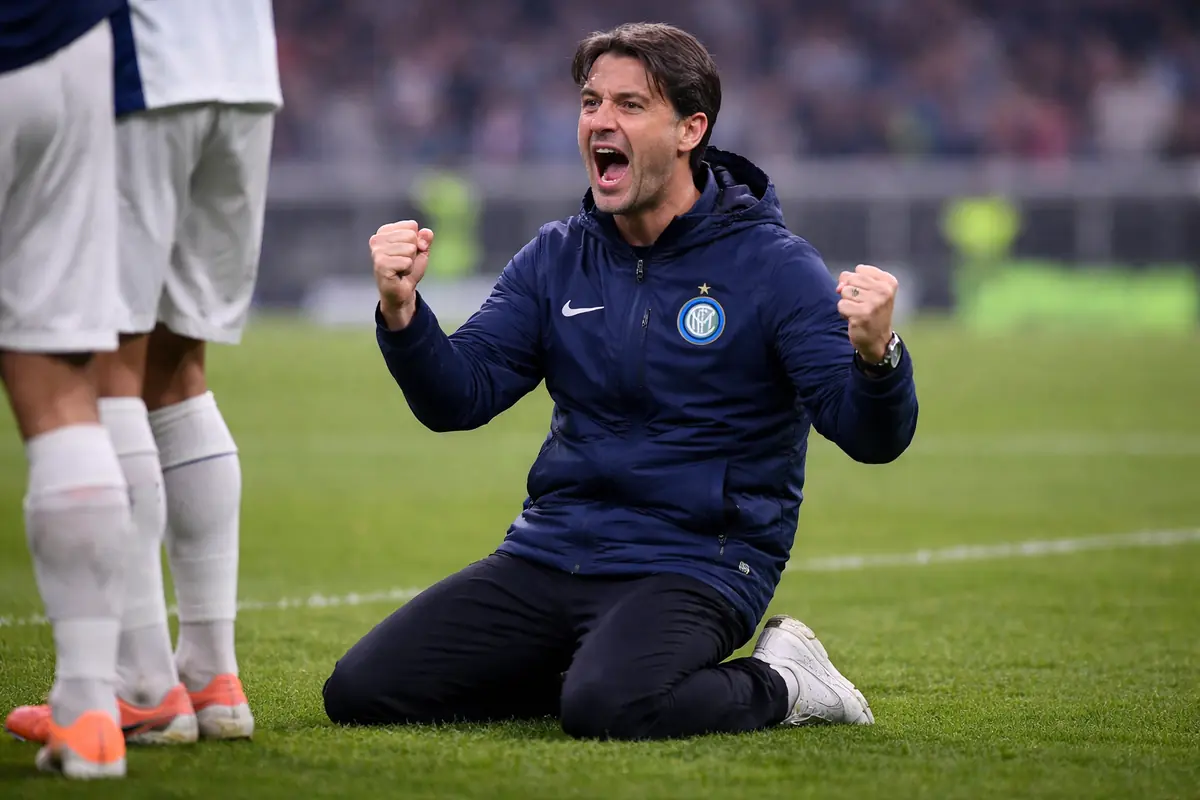 L'esultanza di Chivu