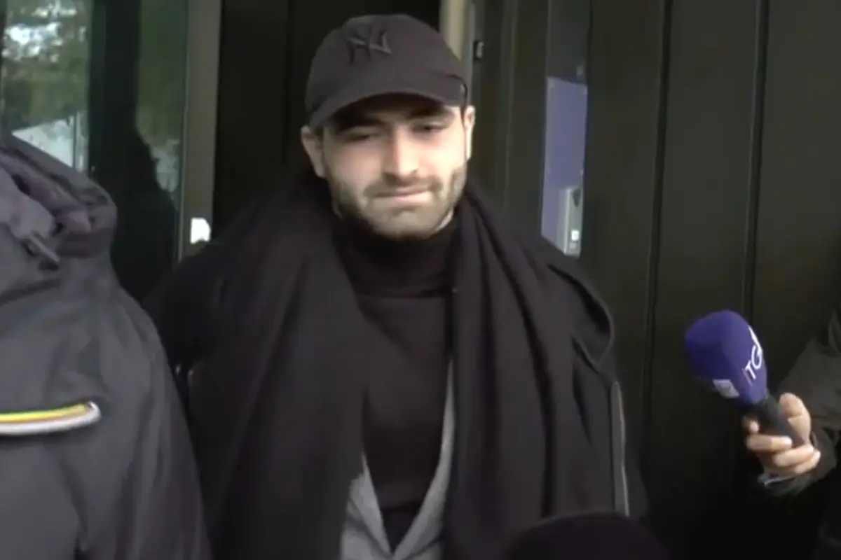 Manolo Portanova esce dal Tribunale